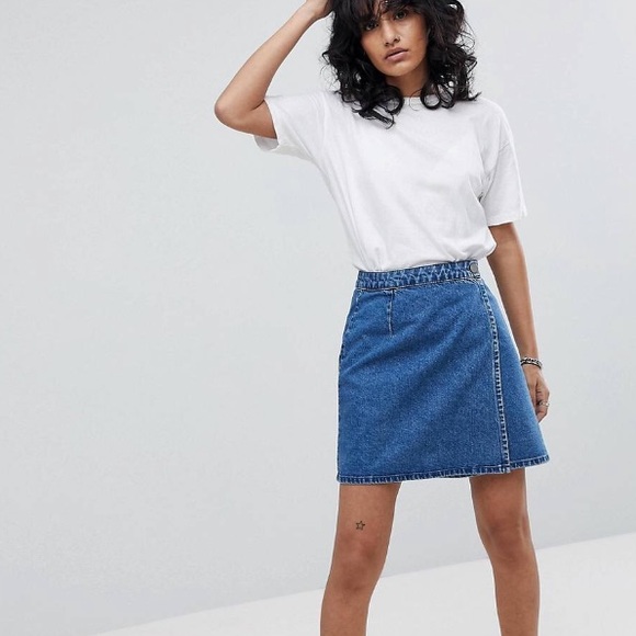 ASOS Dresses & Skirts - Denim Wrap Skirt ASOS Dresses & Skirts - Denim Wrap Skirt
